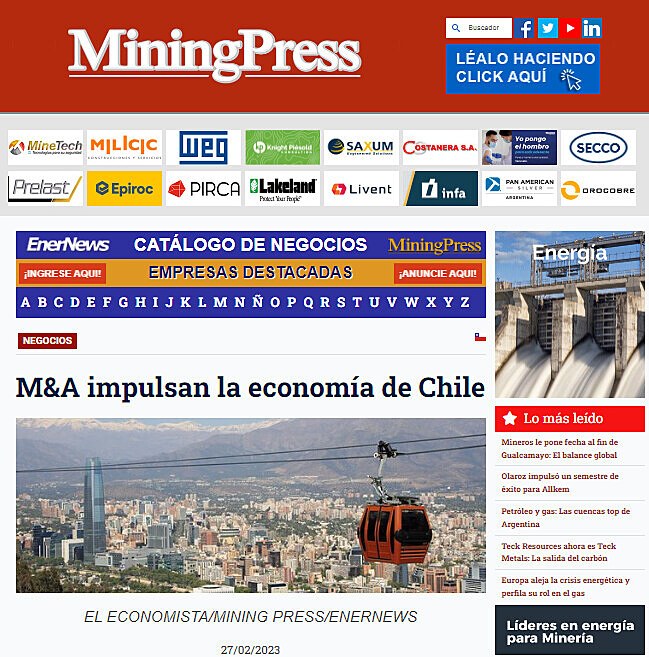 M&A impulsan la economa de Chile